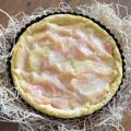 Tarte à la compote de rhubarbe
