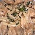 Dés de poulet au gorgonzola