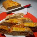 Pain-pizza aux tomates et fromage