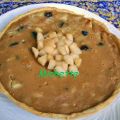 Tarte aux poires, pruneaux et marron