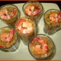 Verrine de lentilles corail