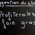 Profiteroles, crème glacée au foie gras, sauce[...]