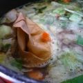Soupe carotte- curry infusée coco