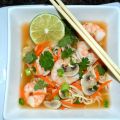 Soupe orientale aux crevettes