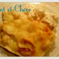 Gnocchis maison gratinés aux trois fromages.