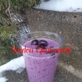 Smoothie aux bleuets et à l'érable