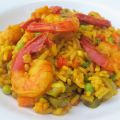 Riz aux poivrons et aux crevettes