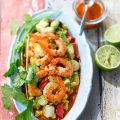Salade mexicaine toute légère aux crevettes !