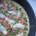 Omelette gourmande: petits pois, jambon et[...]