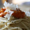 Spaghettis maison et sauce Italienne...