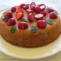 Gâteau amandine aux fraises