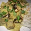 Korma d'aubergine au lait de coco