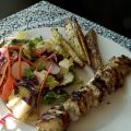 Brochettes de poulet juteuses un peu grecques,[...]