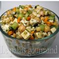 Salade de pois chiches, concombres et herbes[...]