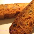 BISCOTTIS AU GINGEMBRE ET FRUITS CONFITS