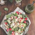 Salade d'orzo épinards , fêta et vinaigrette au[...]