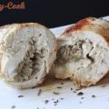 Roulé de poulet aux champignons de Paris