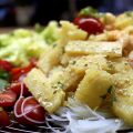 Salade de crevettes, bambous et ananas à la[...]