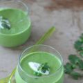 Velouté petits pois et coriandre