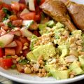 Slaai: salade d'avocat, coco, gingembre et[...]