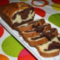 Cake marbré chocolat-vanille