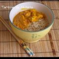 Poulet au curry et son riz complet pilaf,[...]