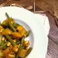 Poêlée de haricots verts et mangue, sauce aux[...]