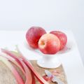 Cobbler pomme-rhubarbe - Rhubarb apple cobbler