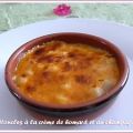 Pétoncle à la crème de homard et au champagne,[...]