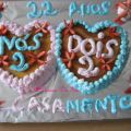 Bolo nos dois e vinte dois anos de Amor