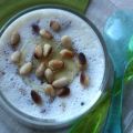 Petites crèmes au miel et pignons de pin