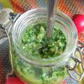 Pesto de fanes de radis