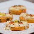 « Canapés » de patate douce et feta