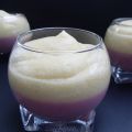 Pannacotta fraise et mousse de pomme à l'érable