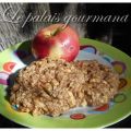 Biscuits à l'avoine tarte aux pommes