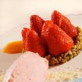 Gâteau pistache et fraise / sorbet minute[...]