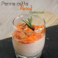 Pannacotta abricot romarin et amandes effilées