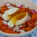 Salade de carottes rapées au chorizo et oeuf[...]