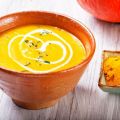 Soupe de potiron au lait de coco