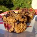 Muffin au son et fruits rouges, Recette Ptitchef