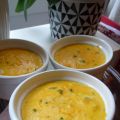 Flans de courge au gorgonzola