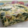 Frittata aux champignons et épinards