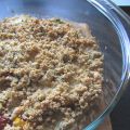 Crumble de tomates au thym citron.