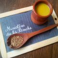 Soupe au chou, coriandre et moutarde