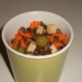 Salade de lentilles, carottes & emmental,[...]