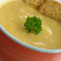 Crème de poireaux à la courge musquée