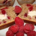 Muffins aux framboises et au fromage à la crème