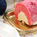Bûche glacée vanille framboise
