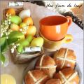 hot cross buns, brioche de Pâques anglaise