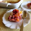 Pouding fraises et nectarines +
